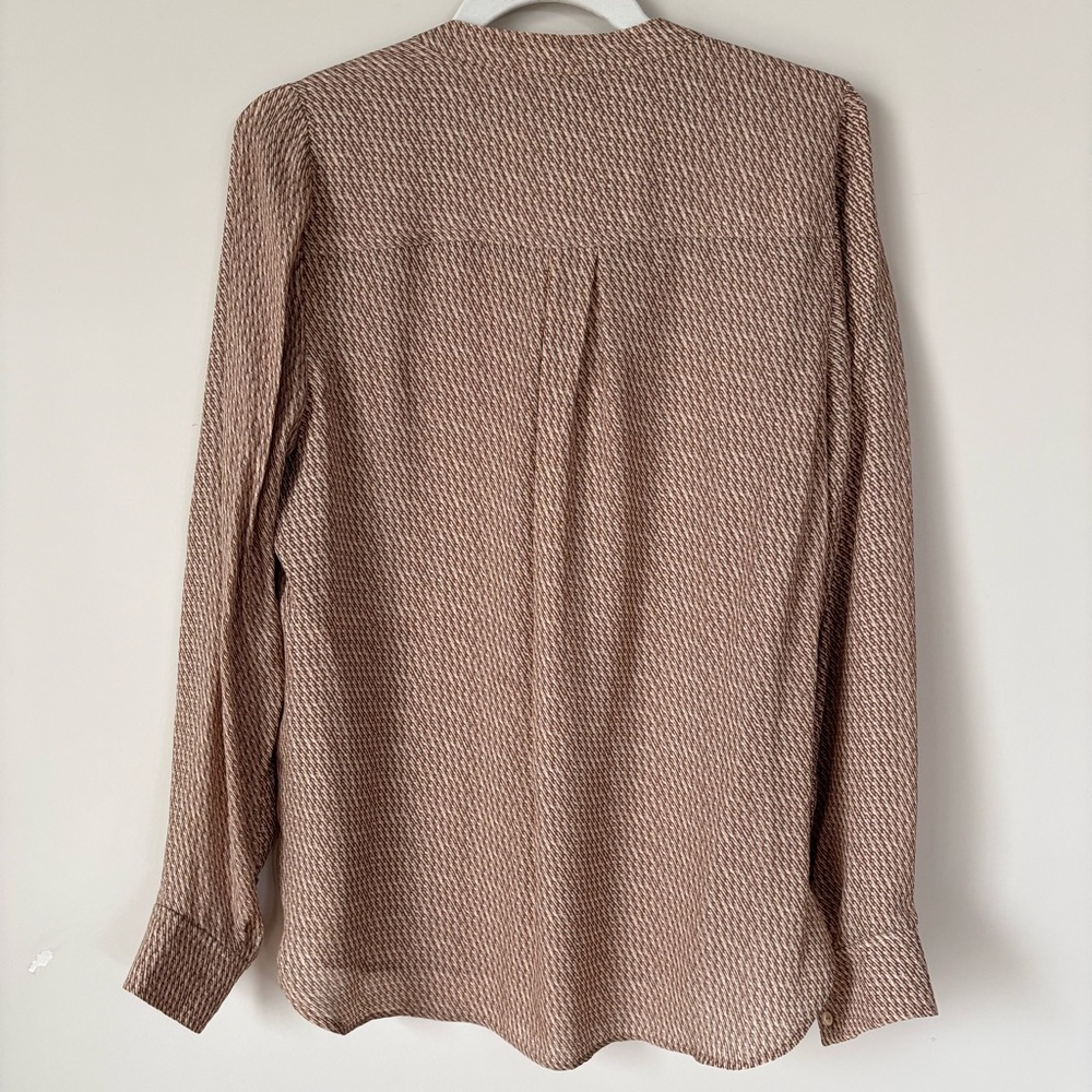 Vince Long Sleeve Silk Blouse Women's Size 6 - Picture 15 of 16